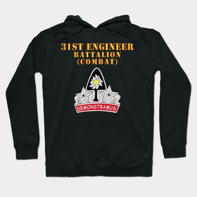 31st Engineer Bn (Combat) - DUI Hoodie by twix123844